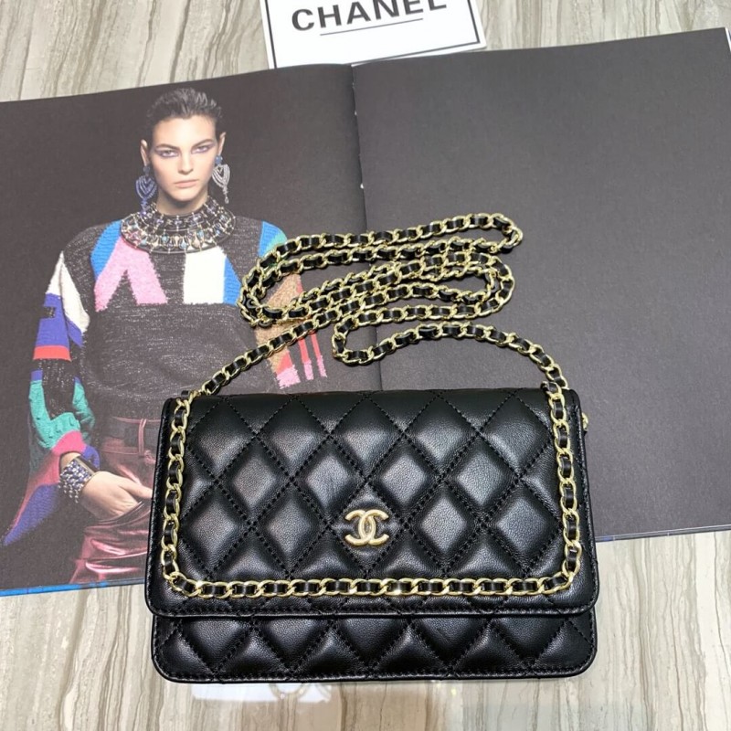 Replica Chanel Lambskin Chain Bag 86058