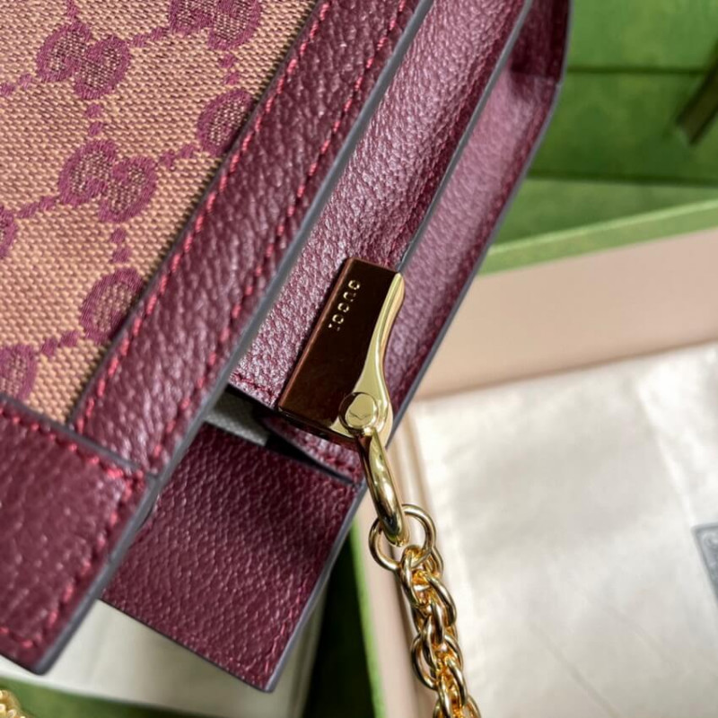Replica Gucci Ophidia Gg Small Shoulder Bag 503877 In Burgundy
