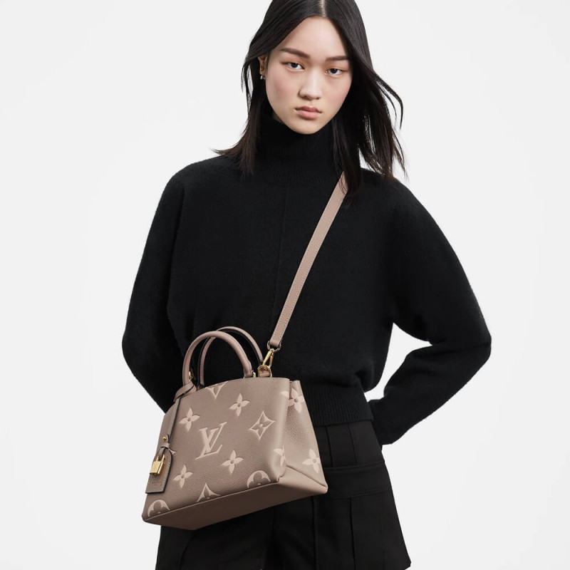 Replica Louis Vuitton Bicolor Monogram Empreinte Leather Petit Palais M58914