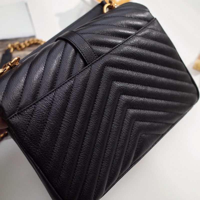 Replica Saint Laurent Medium College Bag 392737 Black