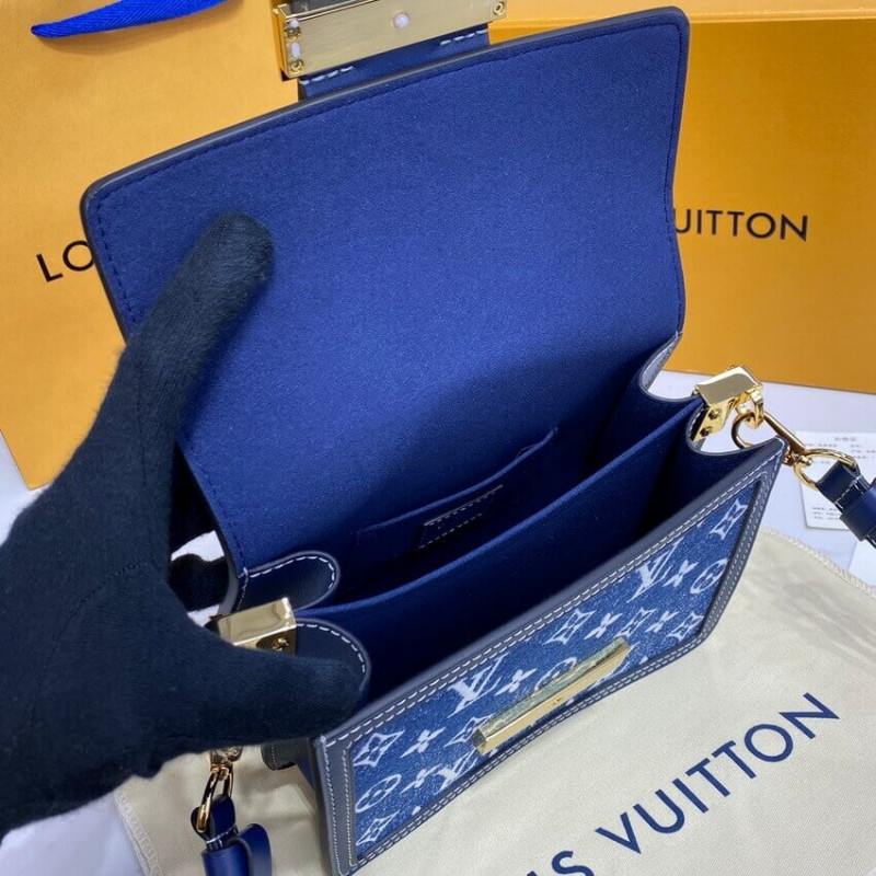 Replica Louis Vuitton Monogram Denim Mini Dauphine M59716