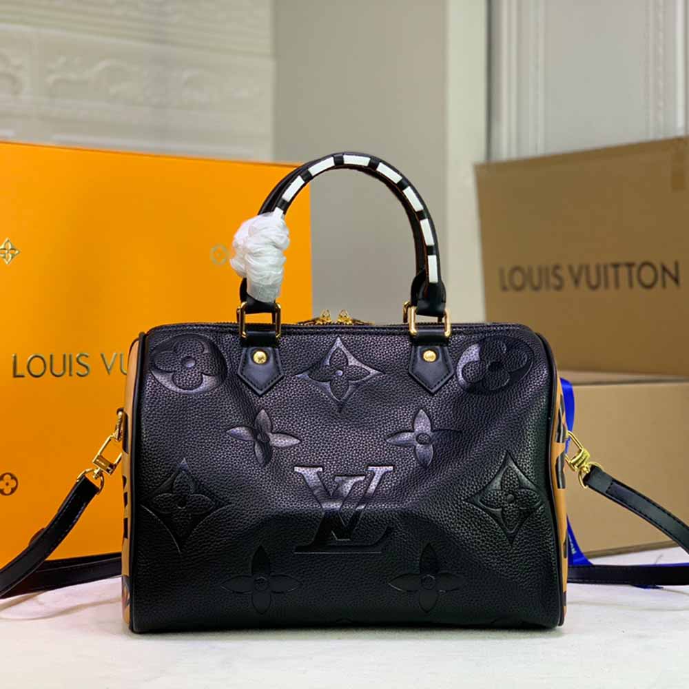 Replica Louis Vuitton Leopard Speedy Bandouliere 30/ Embossed