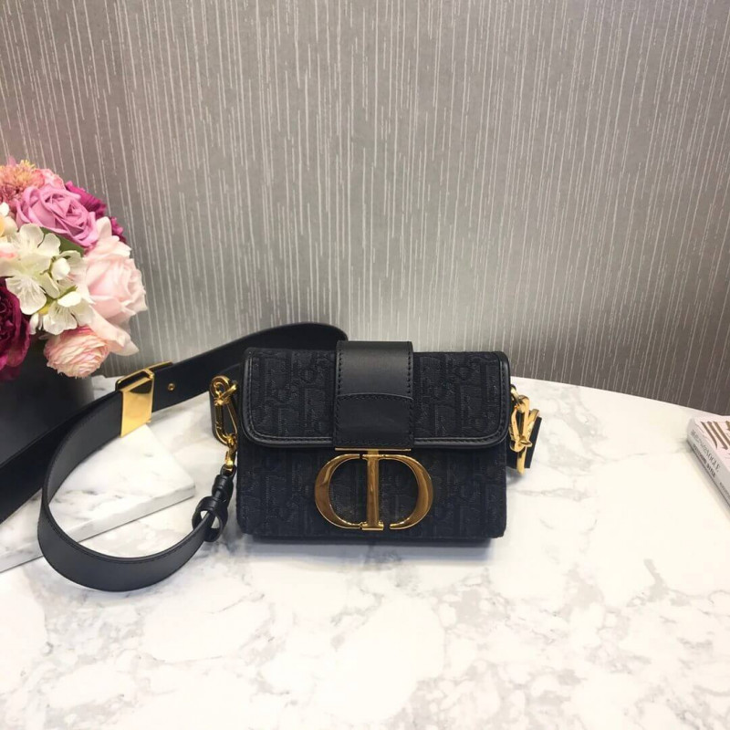 Replica Christian Dior 30 Montaigne Box Bag Oblique Jacquard M9204