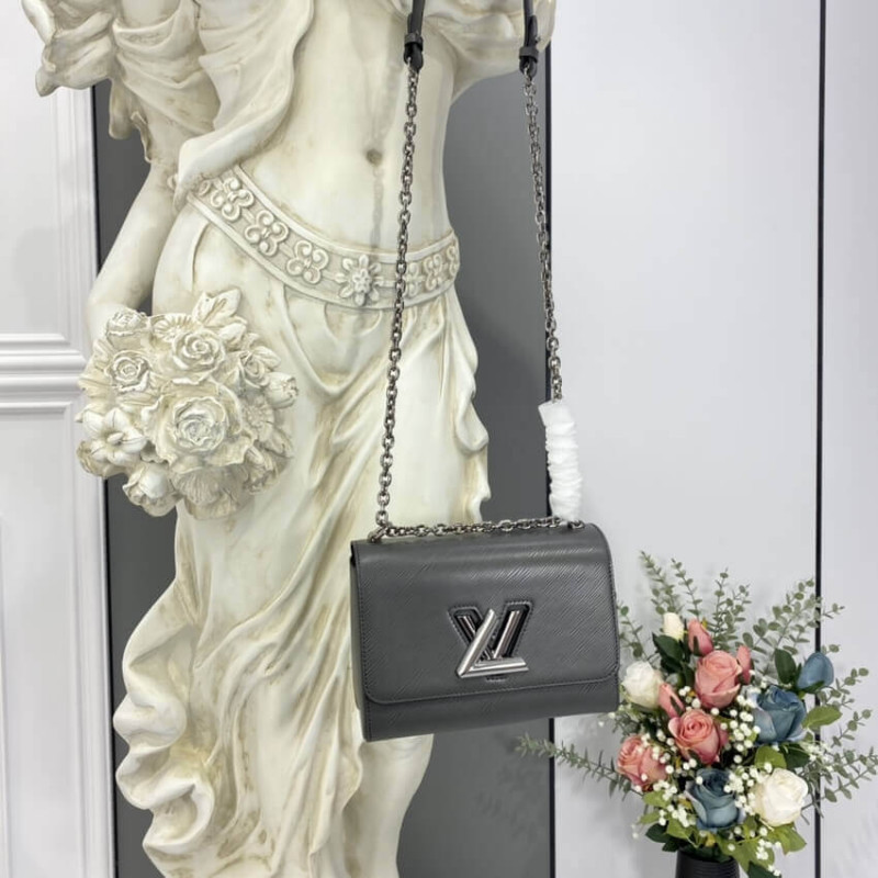 Replica Louis Vuitton Epi Leather Twist Mm M56530 Gray