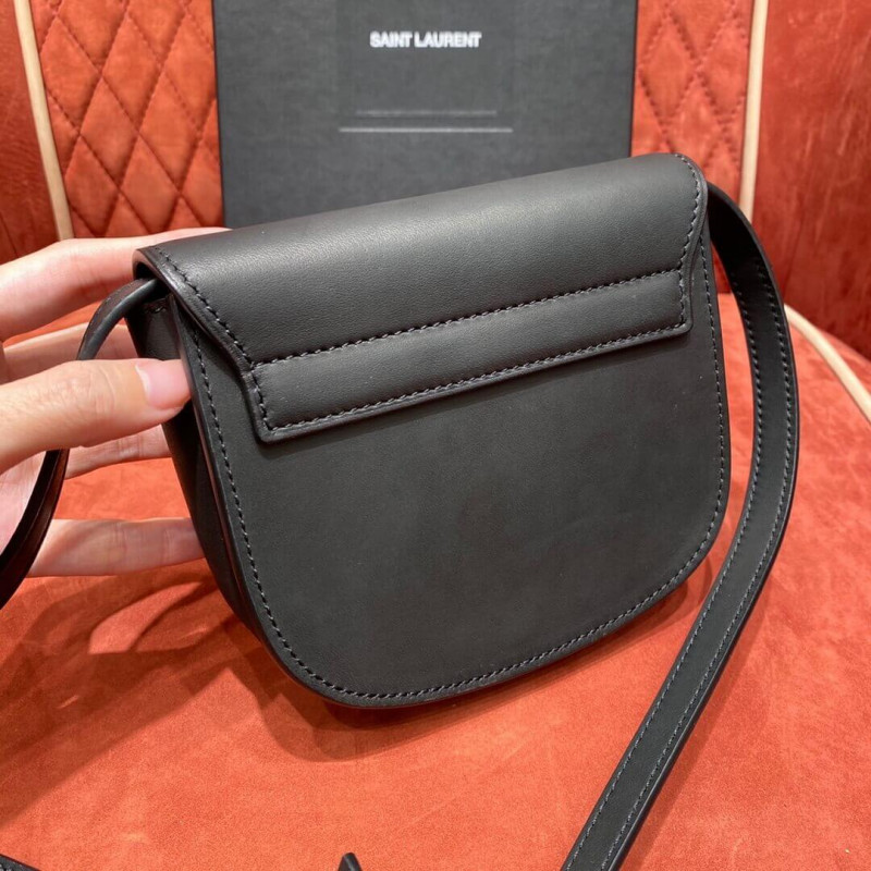 Replica Saint Laurent Kaia Ysl-Plaque Mini Leather Satchel 623097