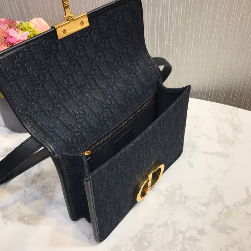 Replica Christian Dior 30 Montaigne Bag Oblique Jacquard M9203