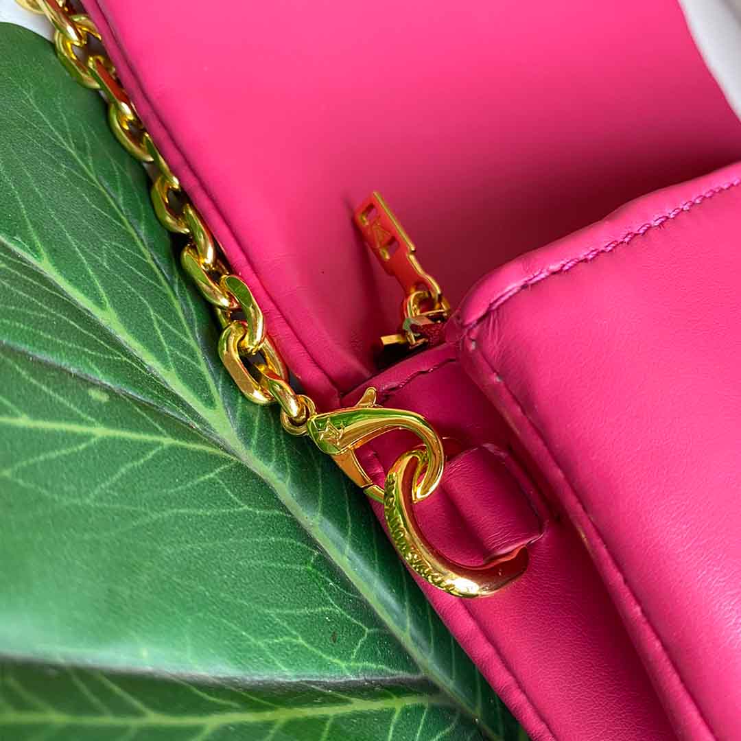 Replica Louis Vuitton Pochette Coussin M80742 Black/Blue/Rose