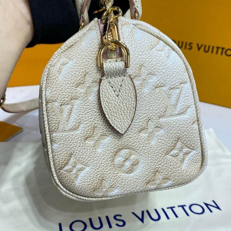 Replica Louis Vuitton Speedy Bandouliere 20 M46163 Pale Beige