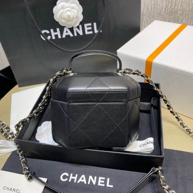 Replica Chanel Lambskin Small Vanity Case As2630 Black