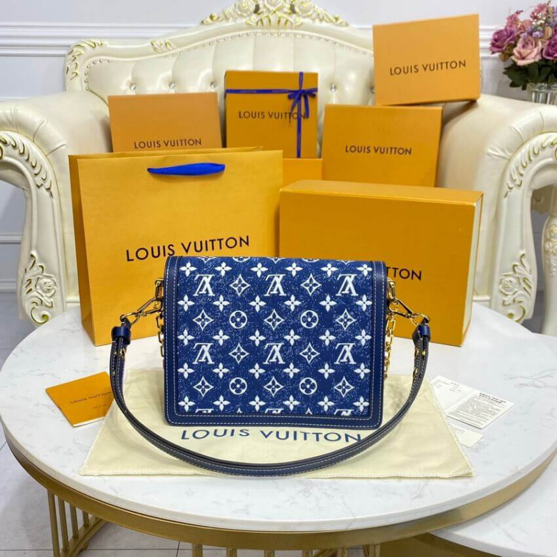 Replica Louis Vuitton Monogram Denim Dauphine Mm M59631