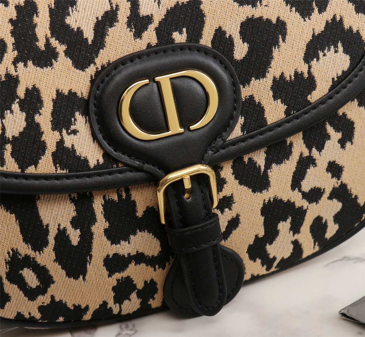 Replica Dior Leopard Medium Bobby Bag 22Cm