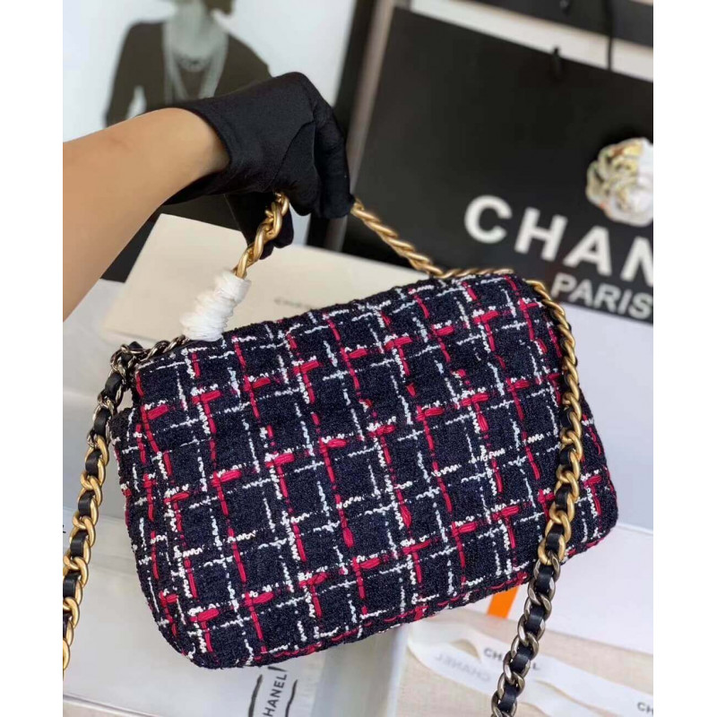 Replica Chanel 19 Flap Bag In Tweed As1160