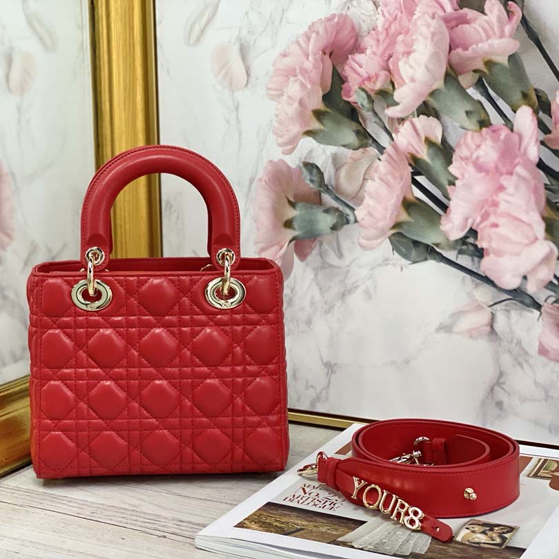 Replica Dior Aaa-My Abc Lady Dr Bag Black/White/Red