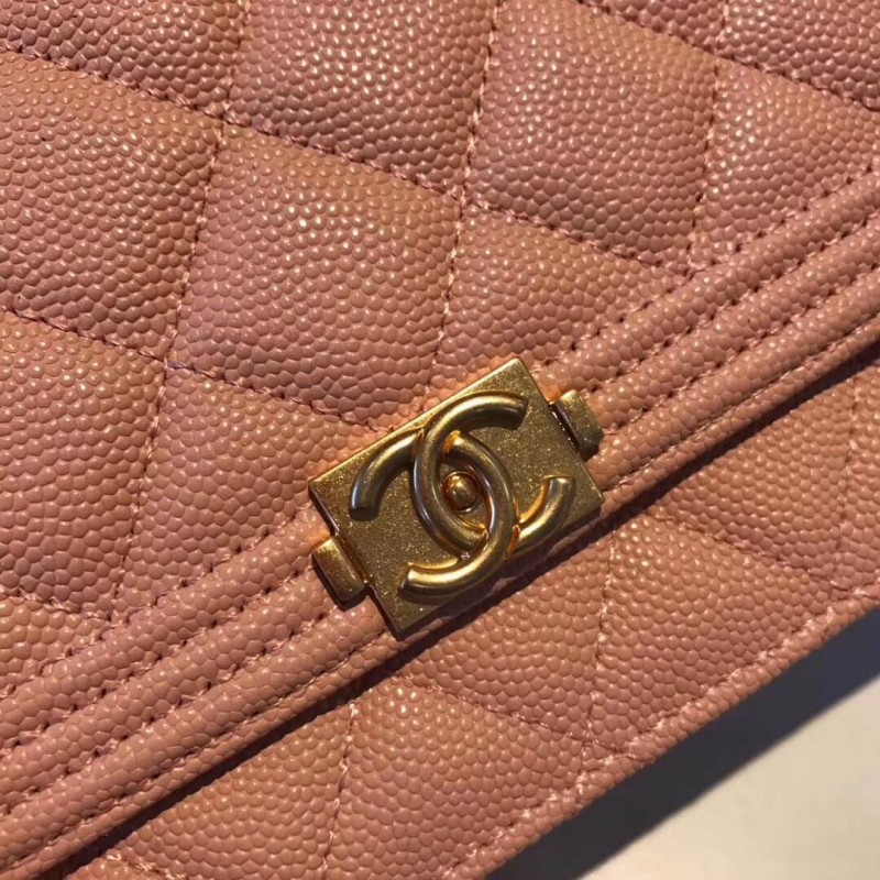 Replica Chanel Quilted Caviar Leboy Woc Chain Bag 80287