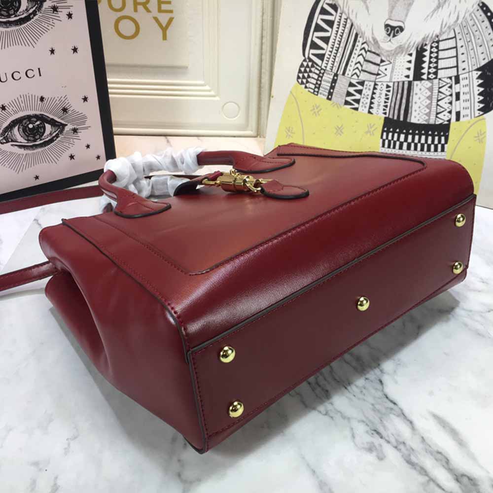 Replica Gucci Jackie 1961 Large Tote Bag 649015 Red/Black/Grey