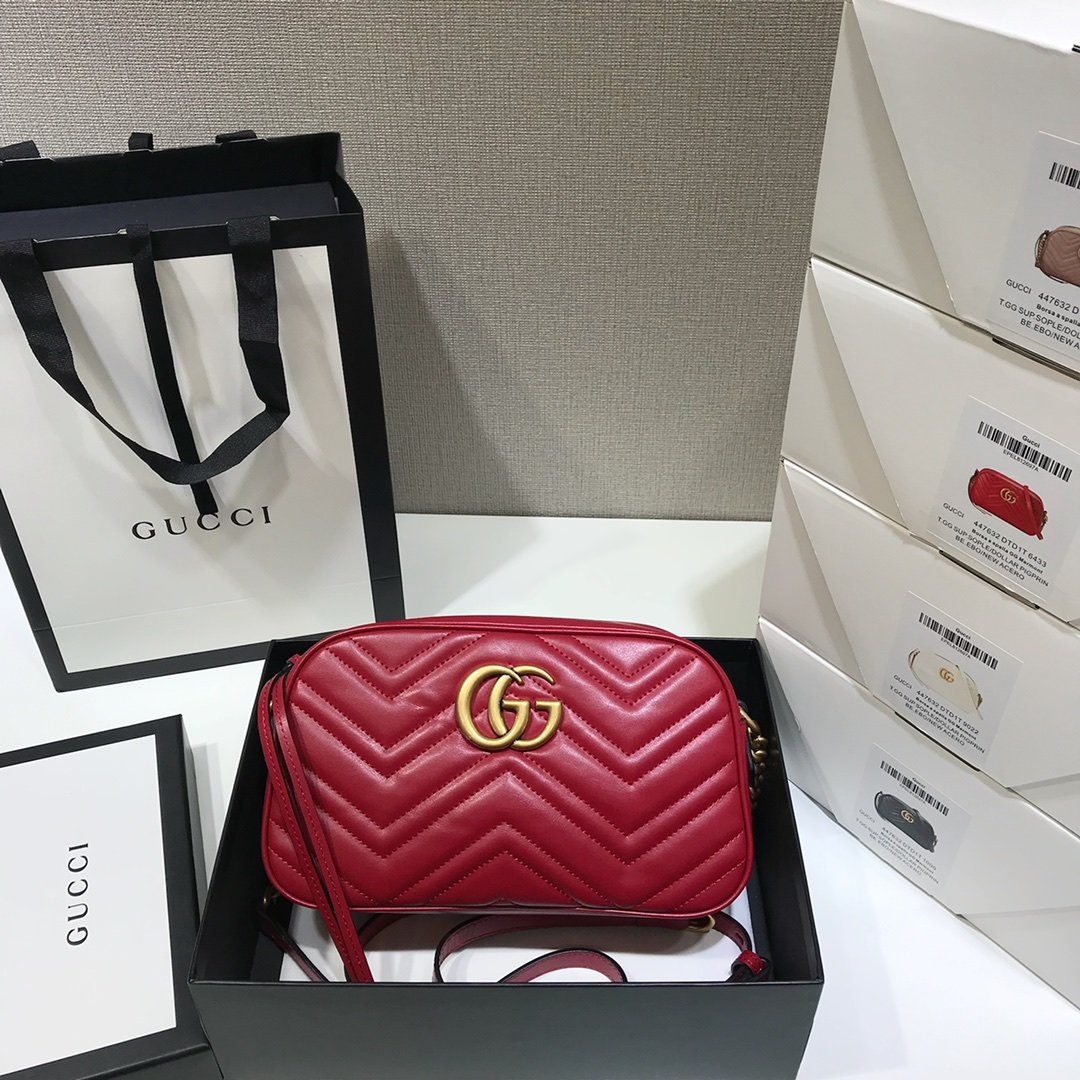 Replica Gucci Marmont Small Matelasse Shoulder Bag 447632