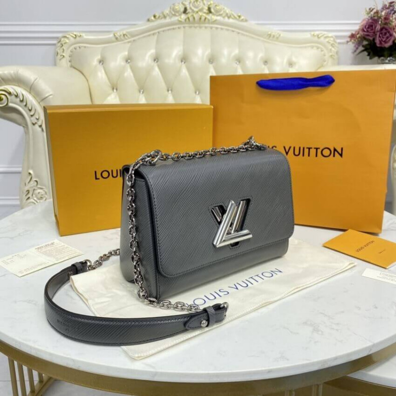 Replica Louis Vuitton Epi Leather Twist Mm M56530 Gray
