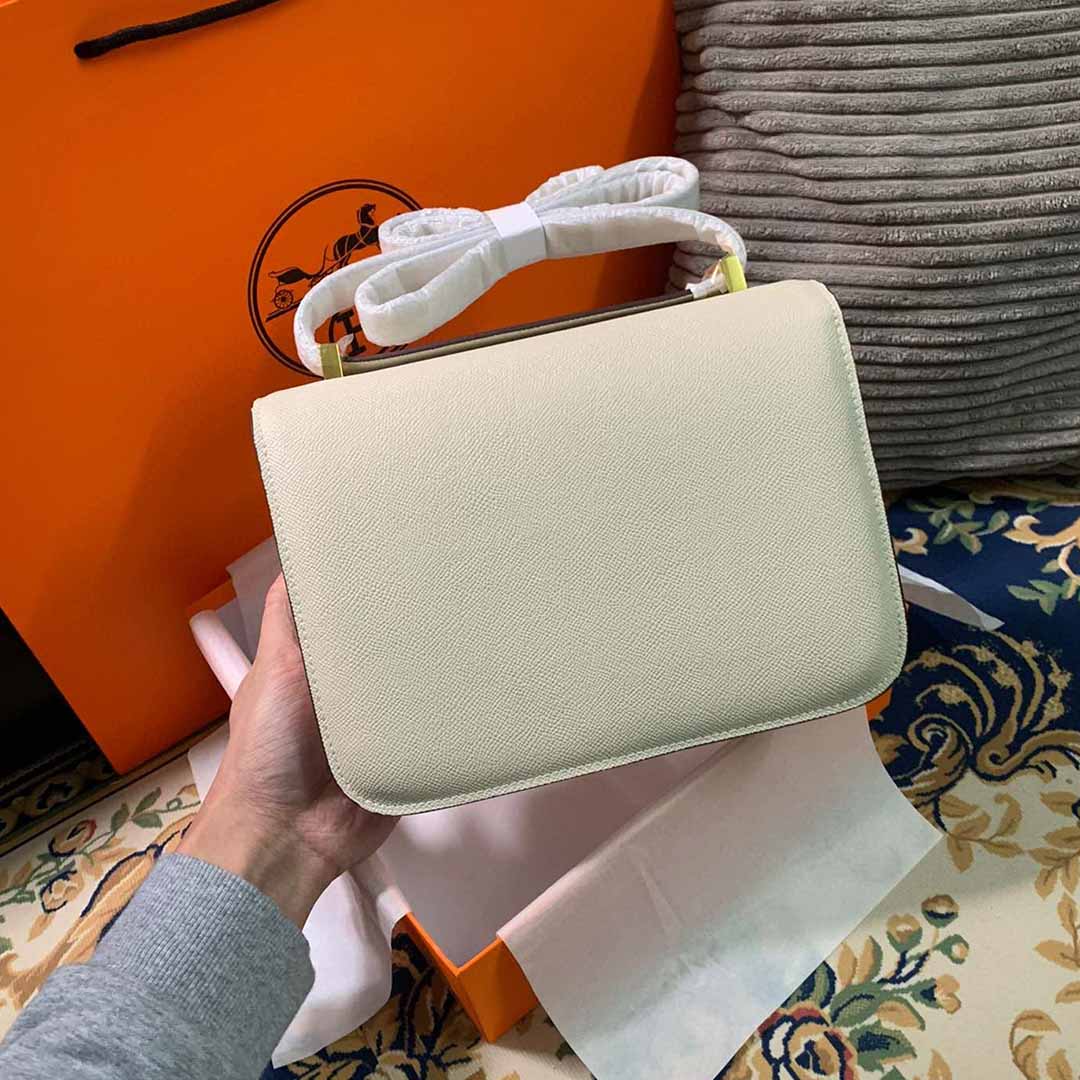 Replica Hermes Aaa-Constance Handbag 24Cm 19Cm Black/White/Pink