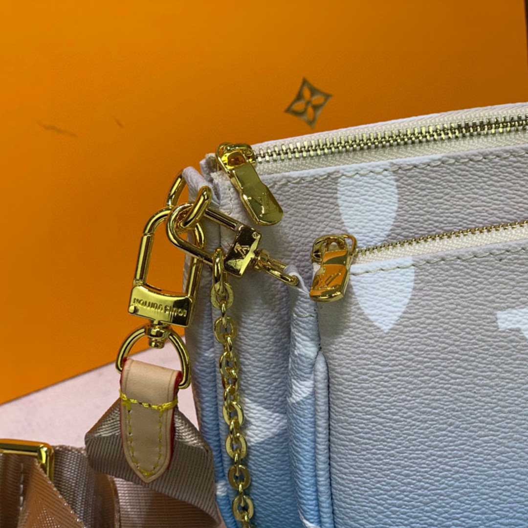 Replica Louis Vuitton Multi Pochette Accessoires-M57634 Pink/Blue