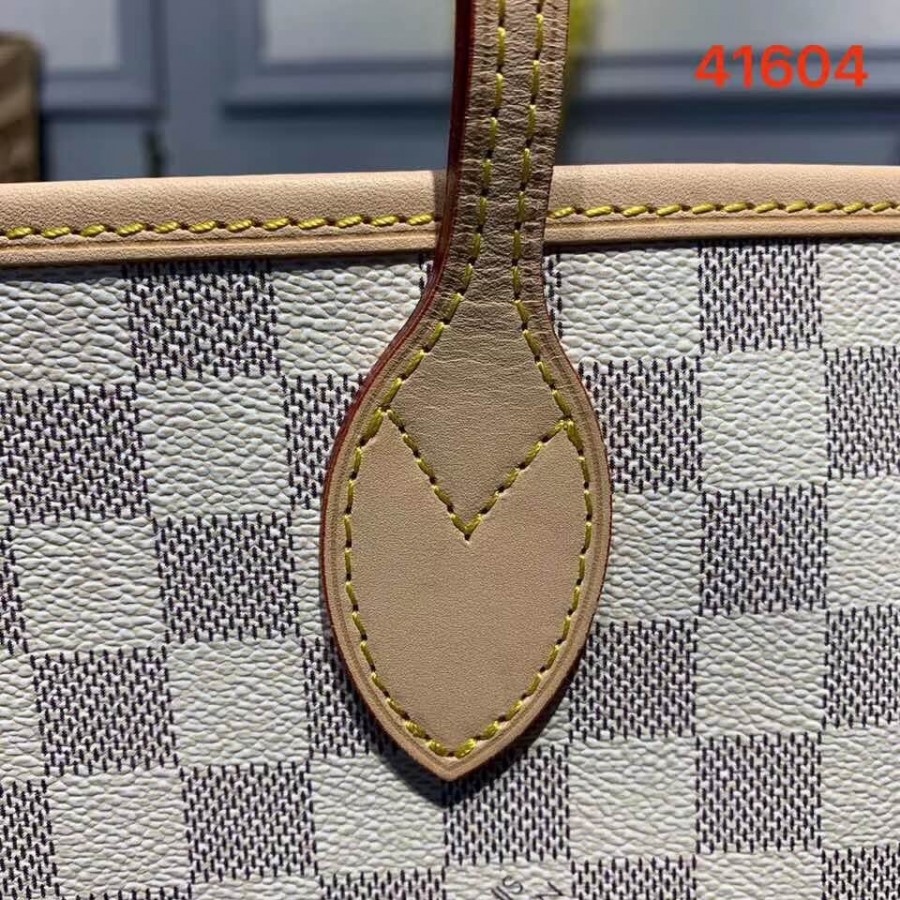 Replica Louis Vuitton Damier Azur Canvas Neverfull Gm N41604 Pink