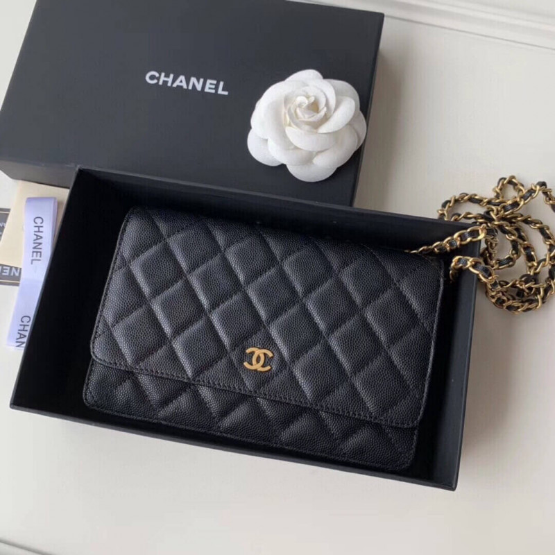 Replica Chanel Caviar Quilted Wallet On Chain Woc A33814
