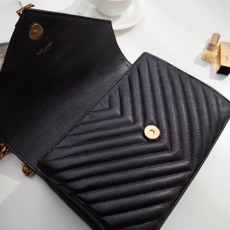 Replica Saint Laurent Medium College Bag 392737 Black