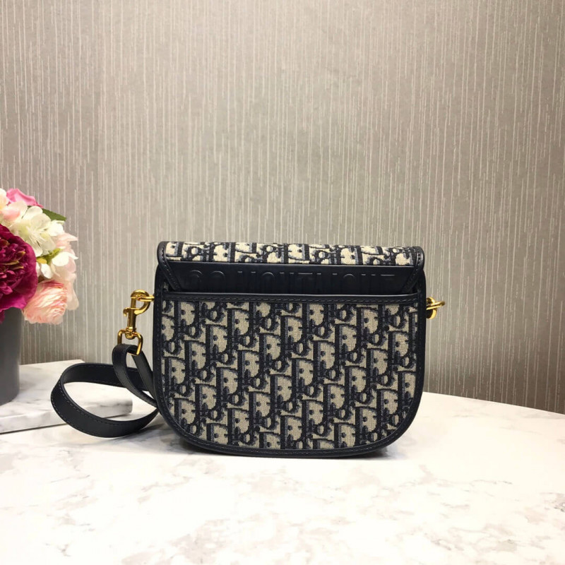 Replica Christian Dior Medium Dior Bobby Bag In Oblique Jacquard M9319