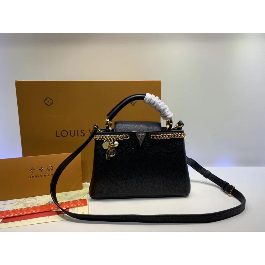 Replica Louis Vuitton Taurillon Leather Capucines Pm M52963