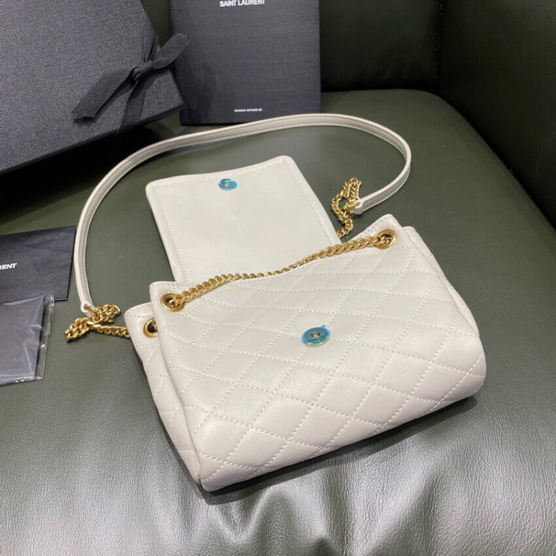 Replica Saint Laurent Nolita Mini Leather Shoulder Bag 672738 White