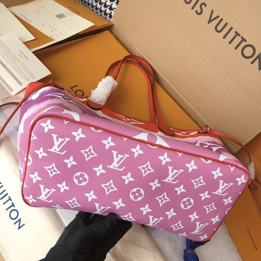 Replica Louis Vuitton Escale Neverfull Mm M45127 Pink/Blue/Red