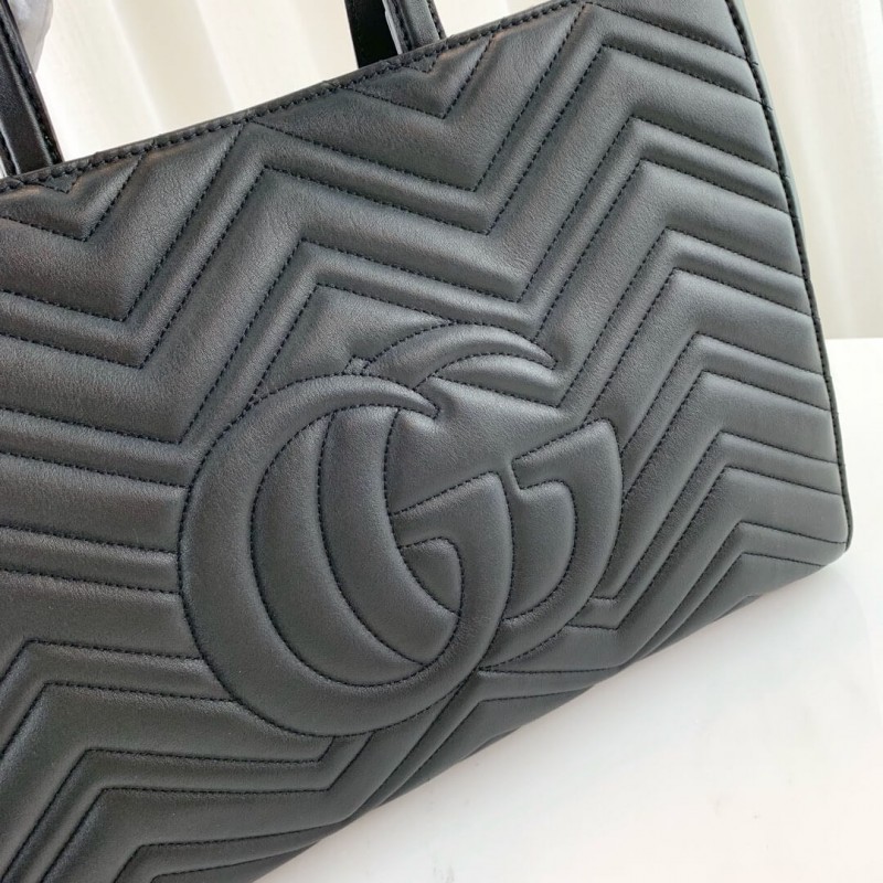 Replica Gucci Gg Marmont Medium Matelasse Top Handle Bag 443505
