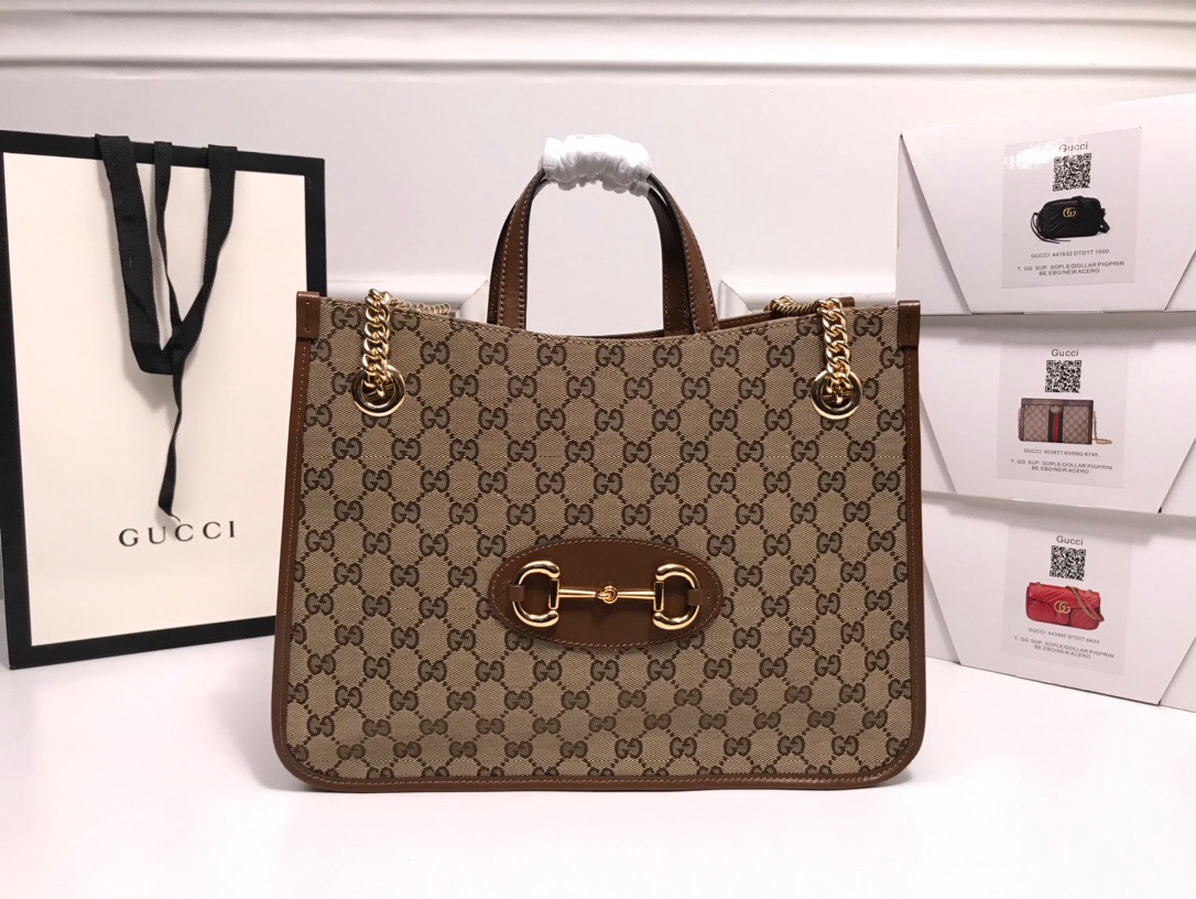 Replica Gucci Horsebit 1955 Medium Tote Bag