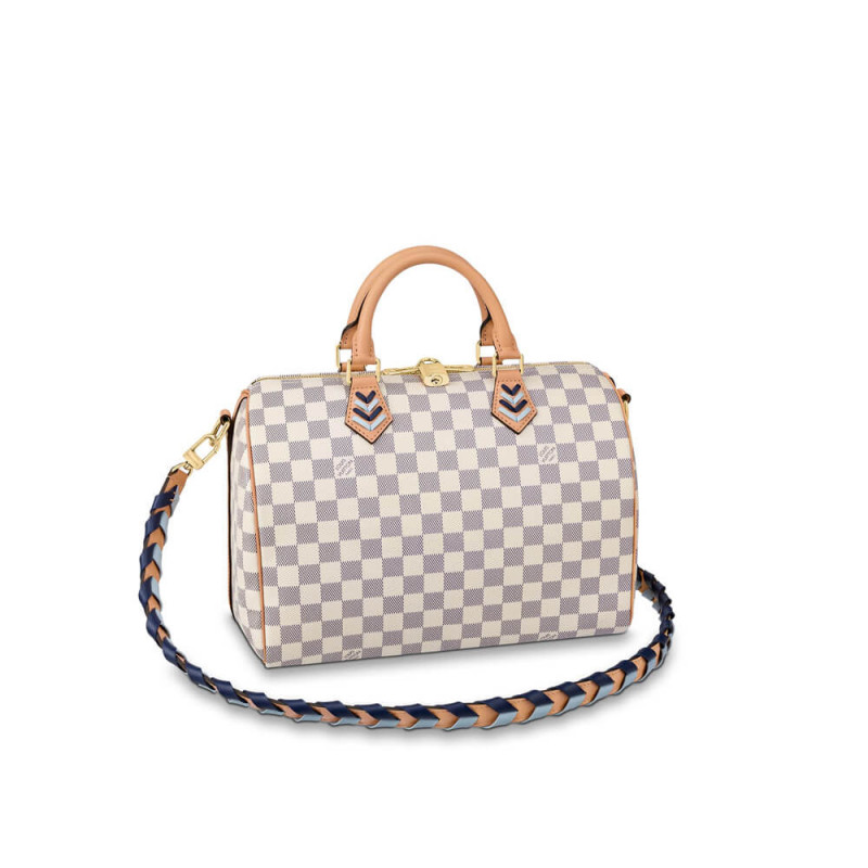 Replica Louis Vuitton Damier Azur Speedy Bandouliere 30 N50054