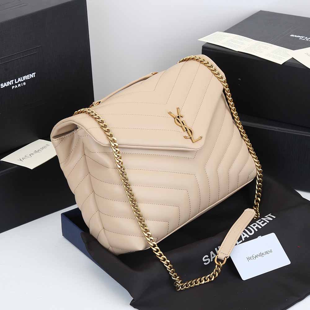 Replica Ysl Loulou Medium Bag In Matelasse  Y  Leather 1805 Beige