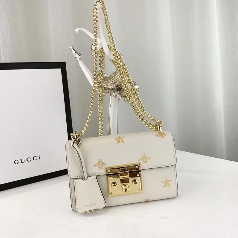 Replica Gucci Padlock Bee Star Small Shoulder Bag 432182
