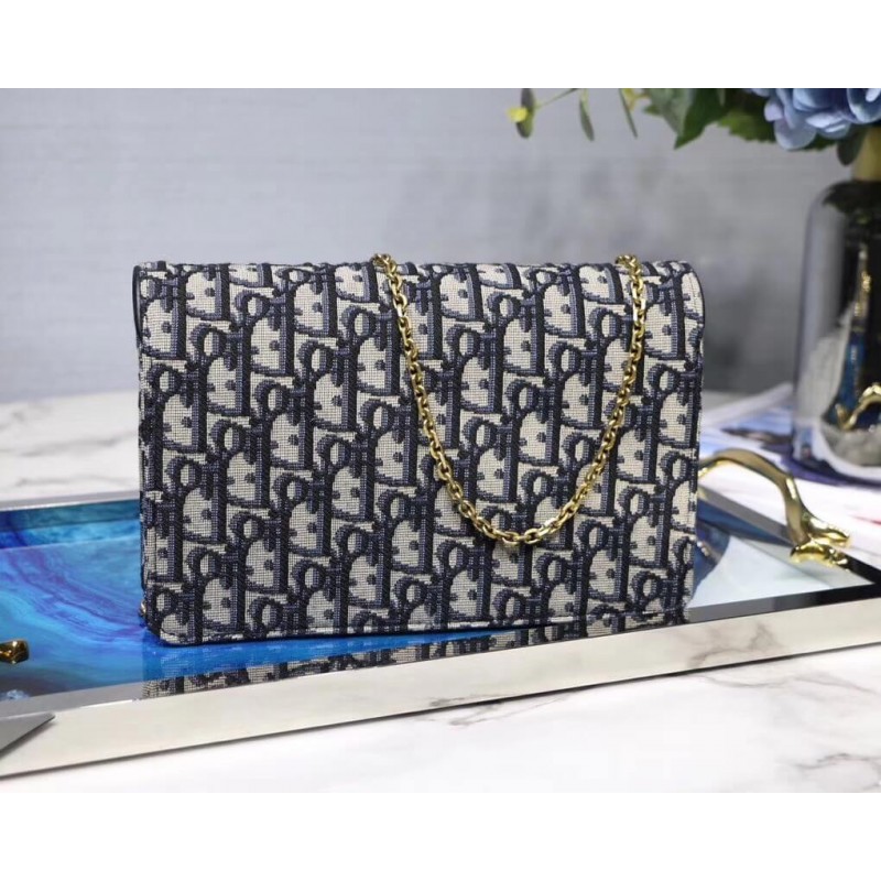 Replica Christian Dior Oblique Saddle Clutch S5620