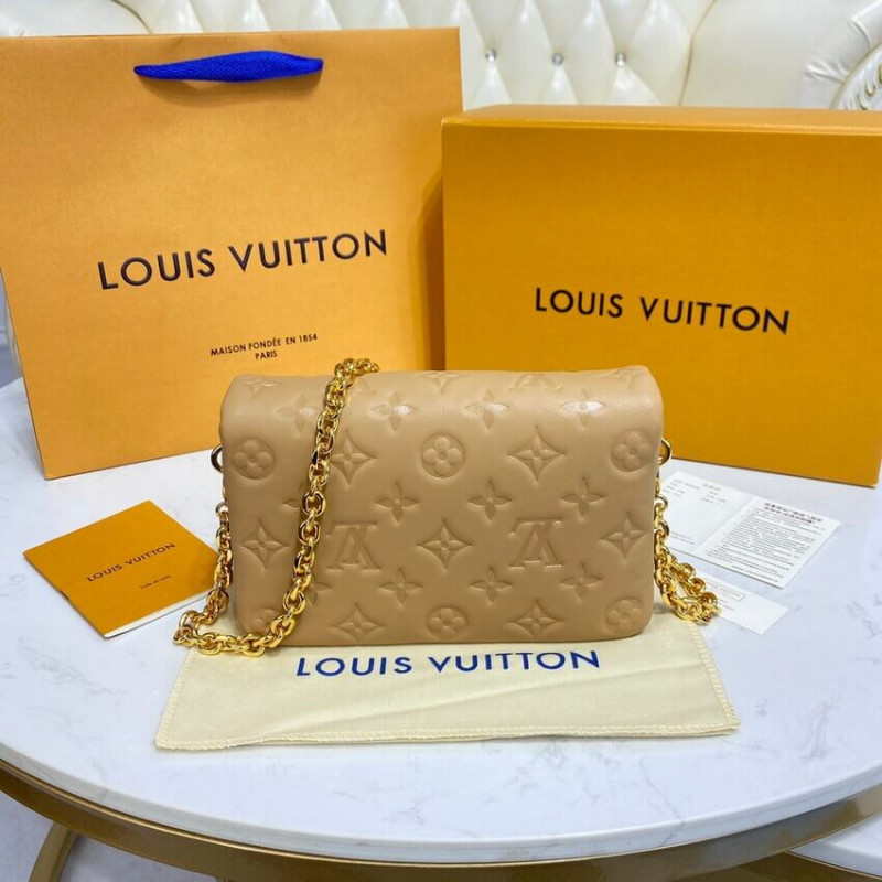 Replica Louis Vuitton Pochette Coussin M80818 Camel Brown