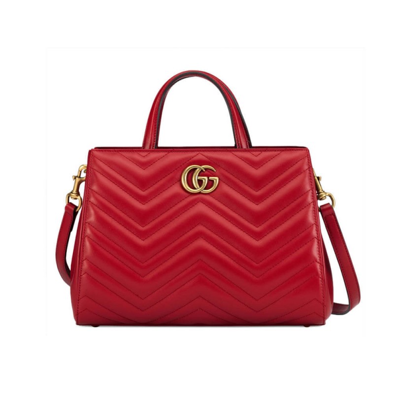 Replica Gucci Gg Marmont Small Matelasse Top Handle Bag 448054