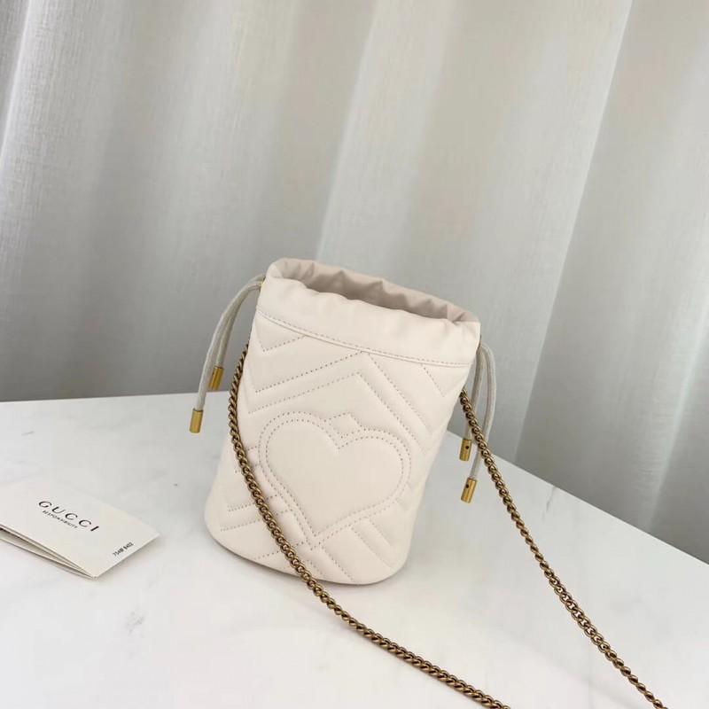 Replica Gucci Gg Marmont Matelasse Mini Bucket Bag 575163