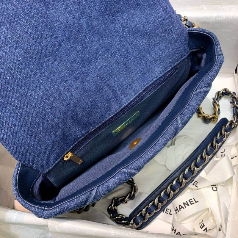 Replica Chanel 19 Small Flap Bag As1160 Denim