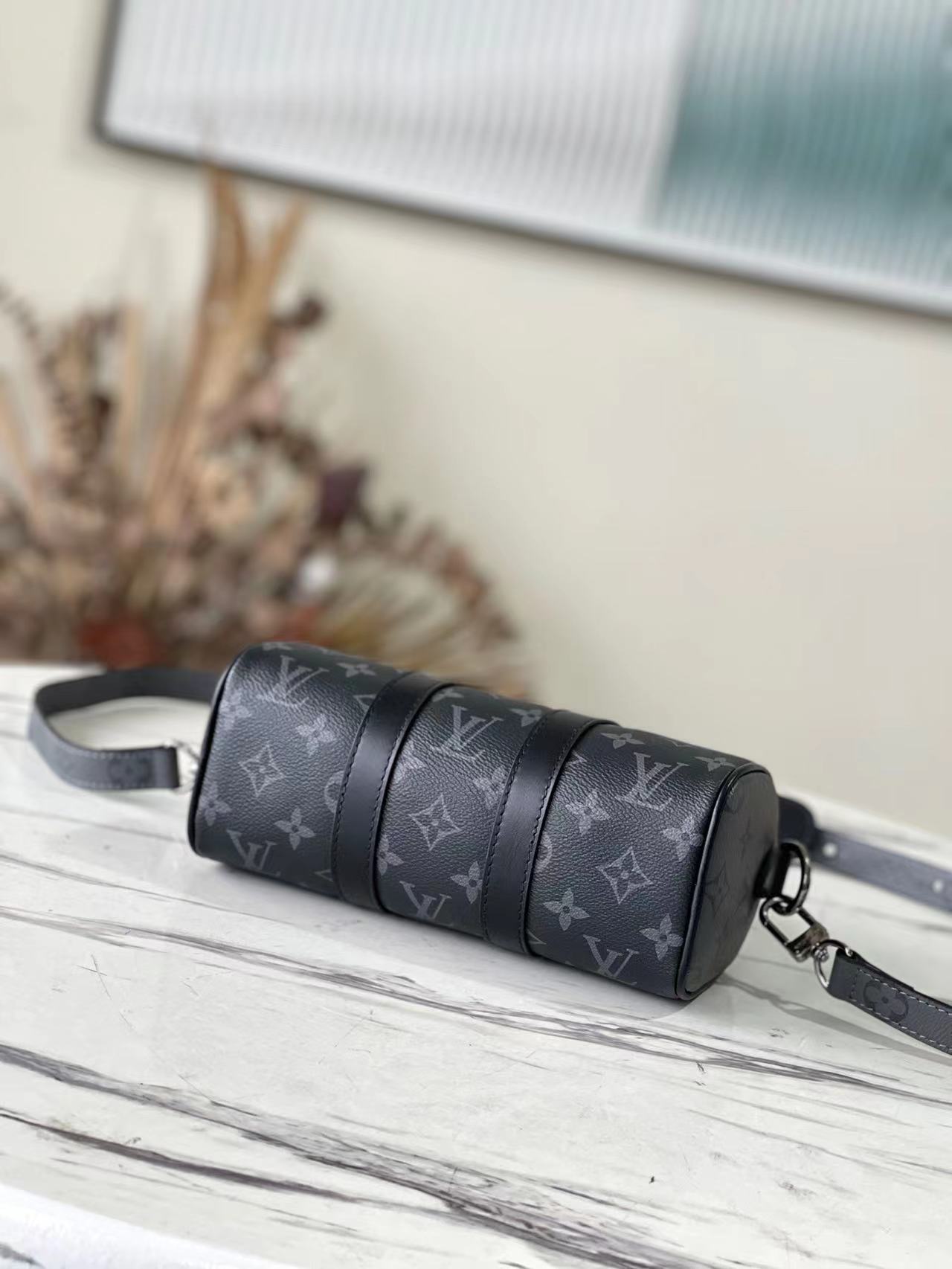 Replica Louis Vuitton Monogram Eclipse Keepall Xs M45947