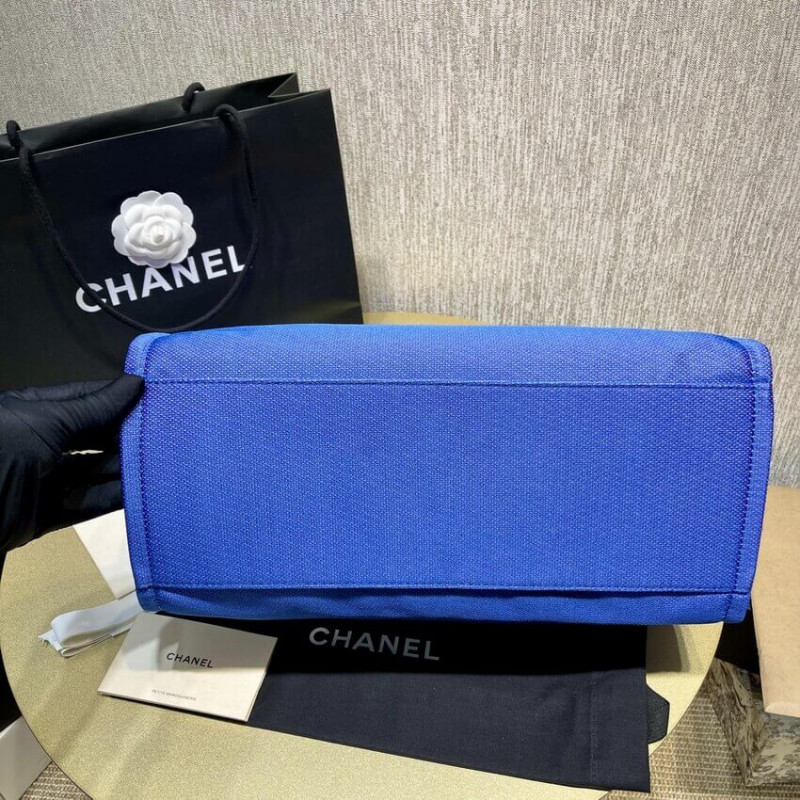 Replica Chanel 21S Deauville Blue Orange Large Shopping Bag A66941