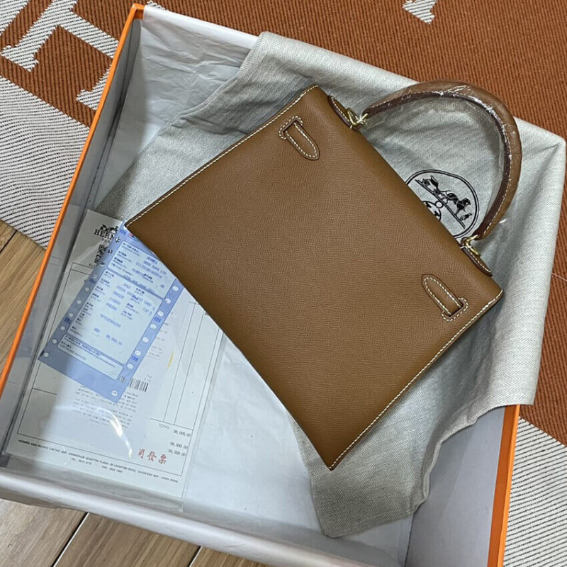 Replica Hermes Kelly Bag 25 Epsom Leather