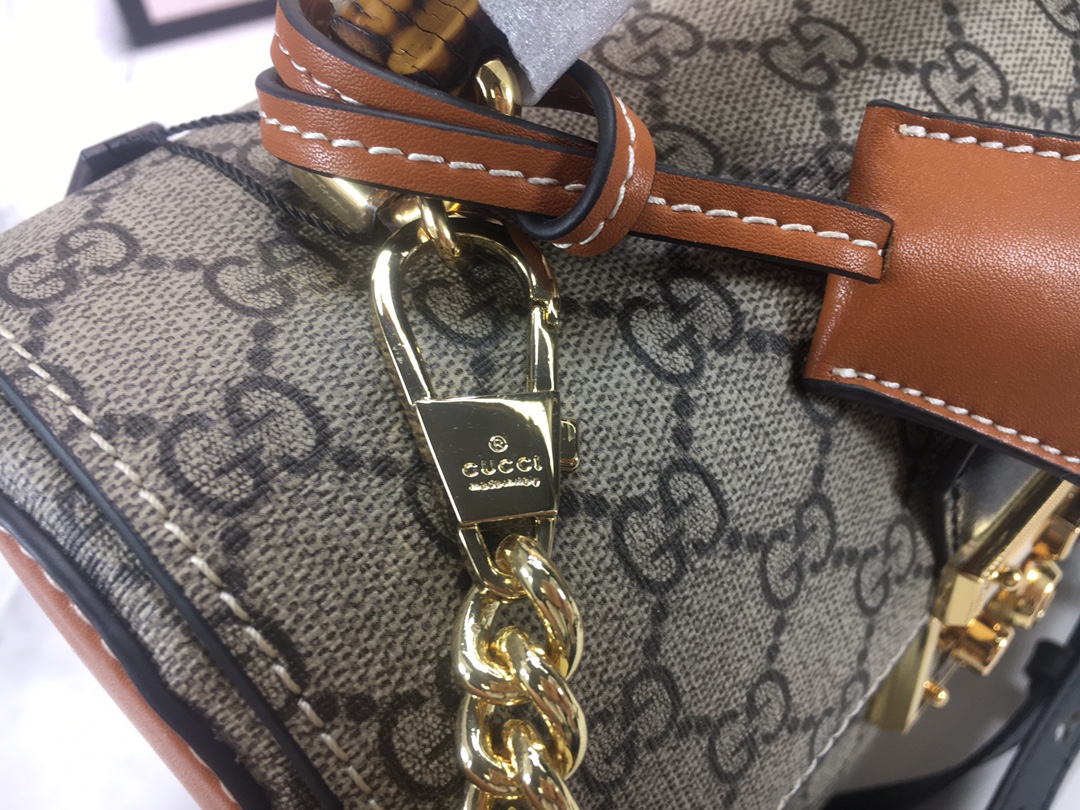 Replica Gucci Padlock Small Bamboo Shoulder Bag 603221