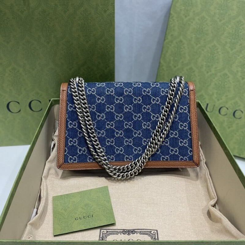 Replica Gucci Denim Small Dionysus Shoulder Bag 400249
