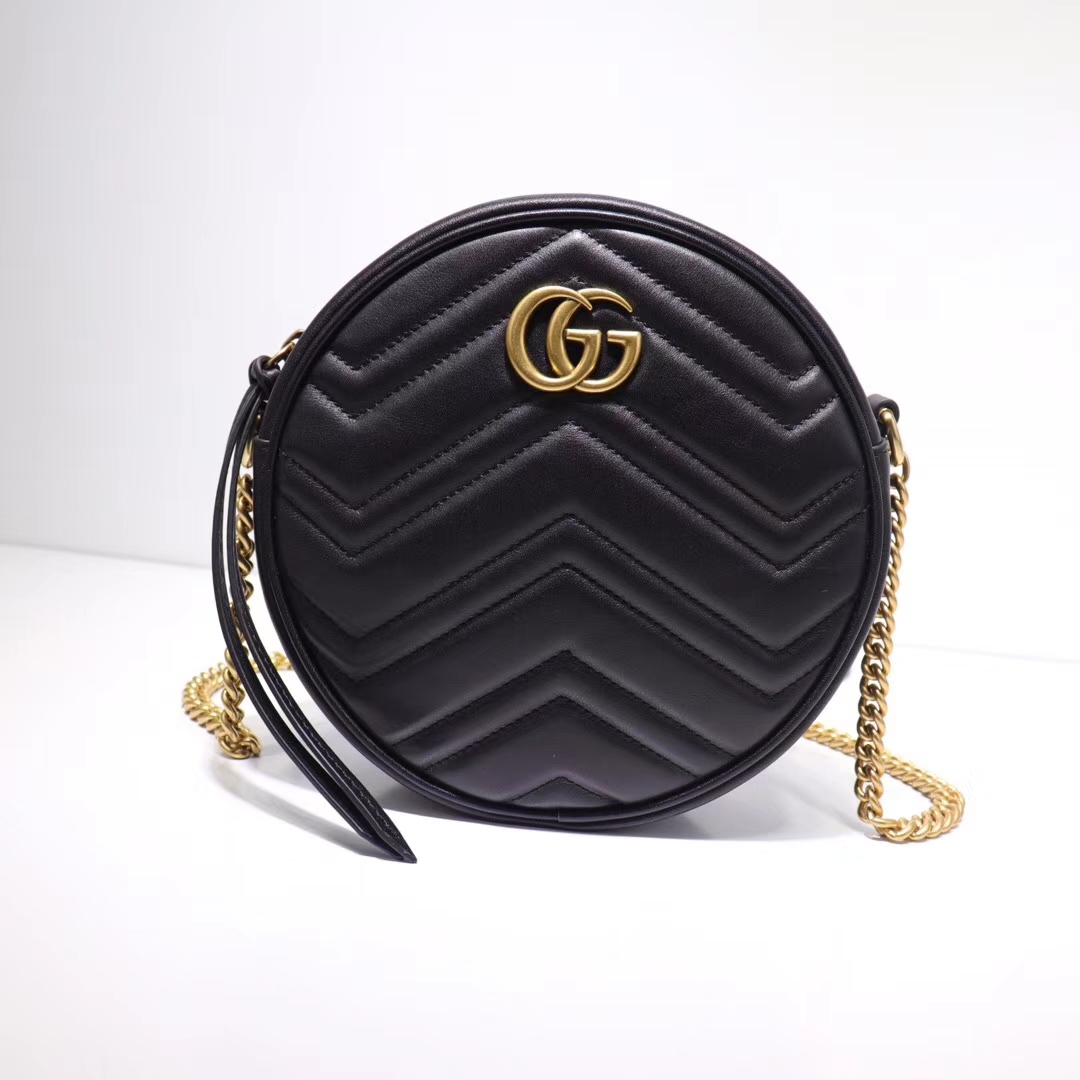 Replica Gucci Marmont Mini Round Shoulder Bag