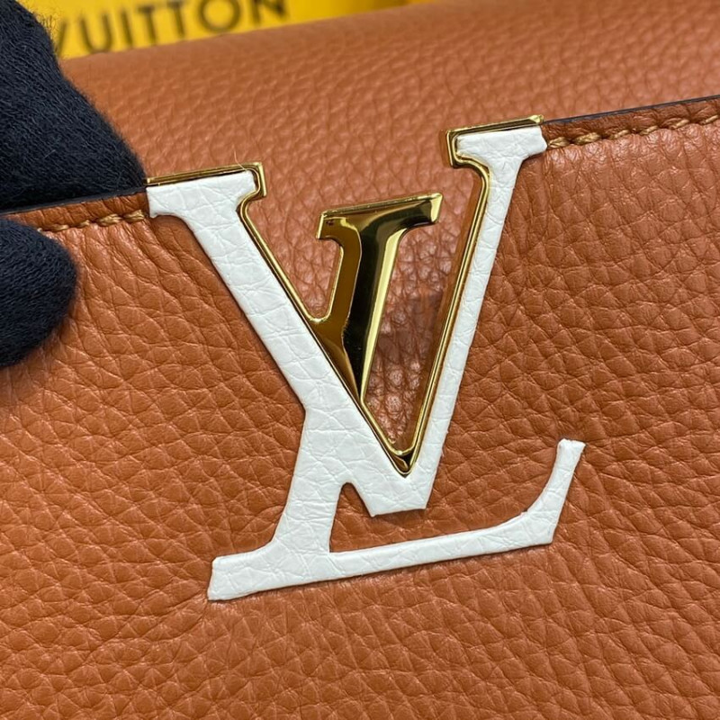 Replica Louis Vuitton Capucines Mm M59020 Gold/Noir