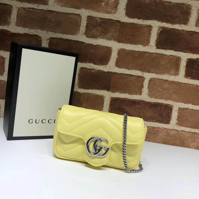 Replica Gucci Gg Marmont Matelasse Super Mini Bag 476433