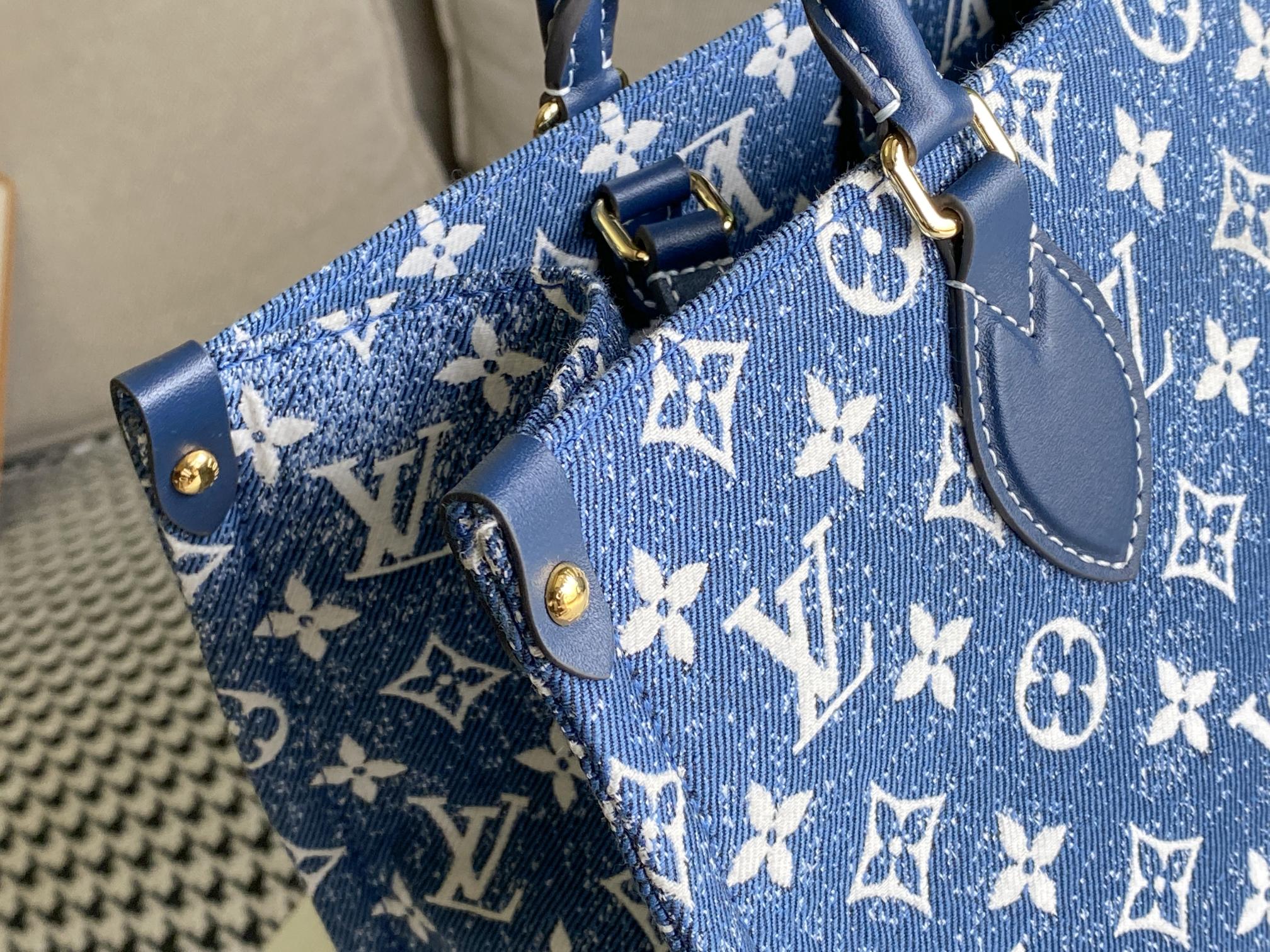 Replica Louis Vuitton Monogram Jacquard Onthego Mm Tote