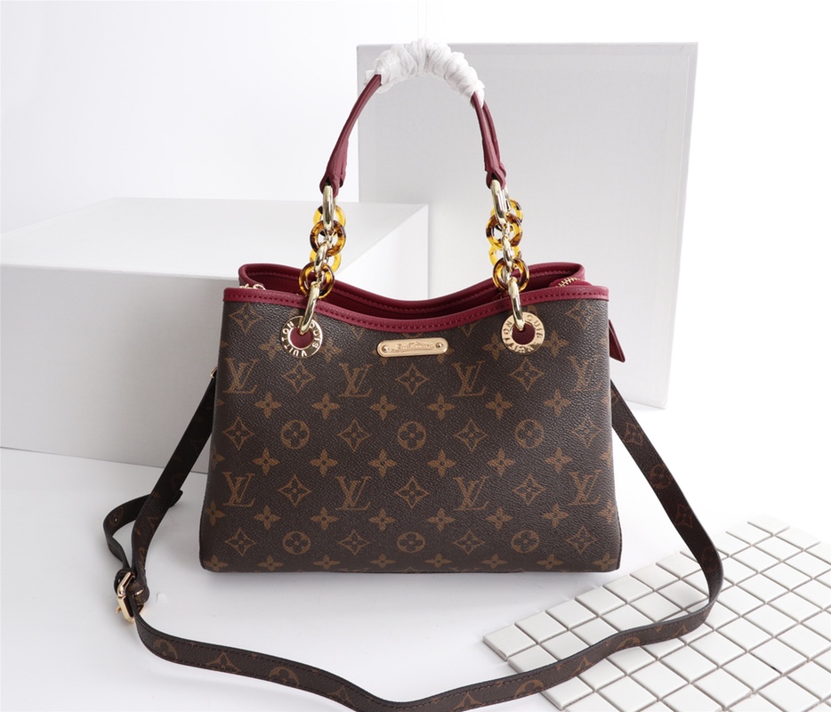 Replica Louis Vuitton Classic Monogram Handle Bag With Strap